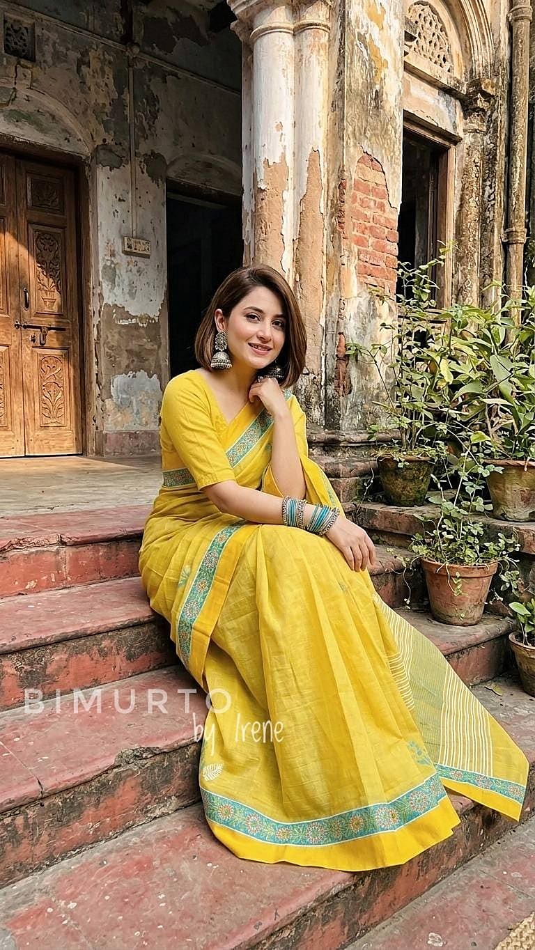 A Bimurto handwoven saree (হ্যান্ডলুম শাড়ি), Dhaka
